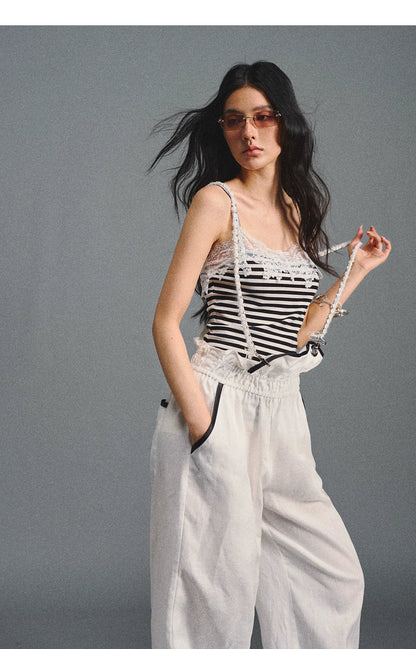 Striped Lace Camisole