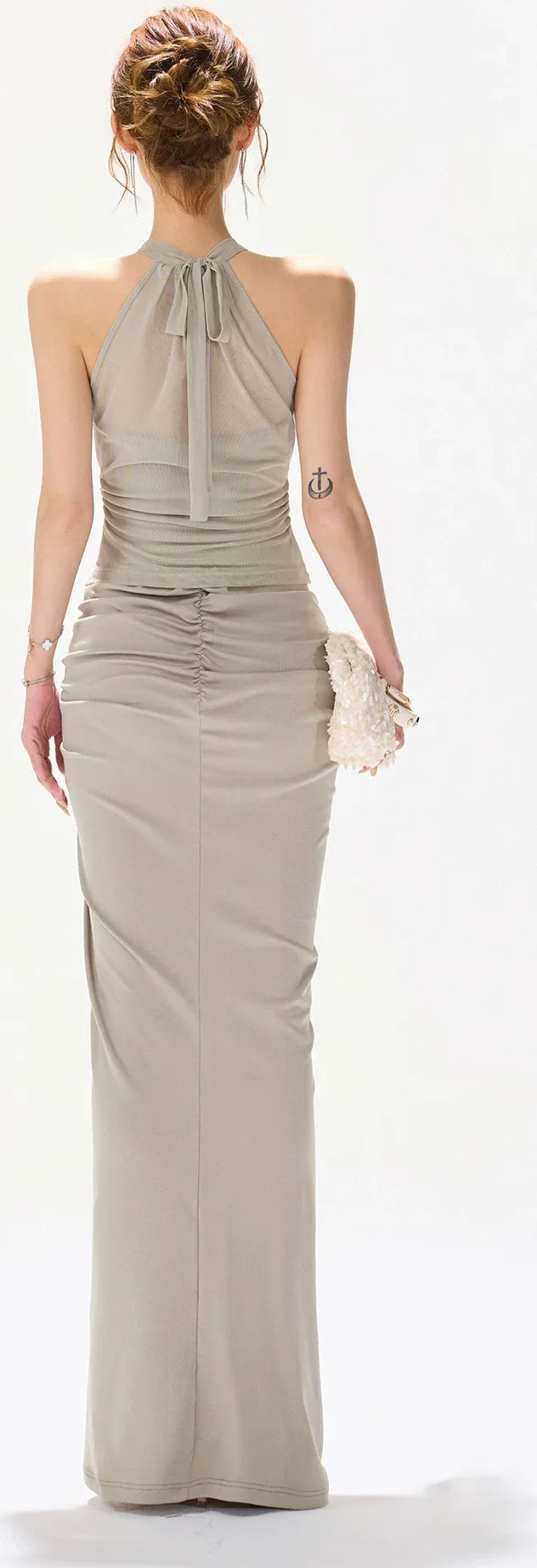 Draped Halter Tank Top