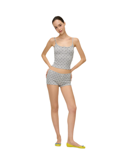 Polka Dot Embroidered Set