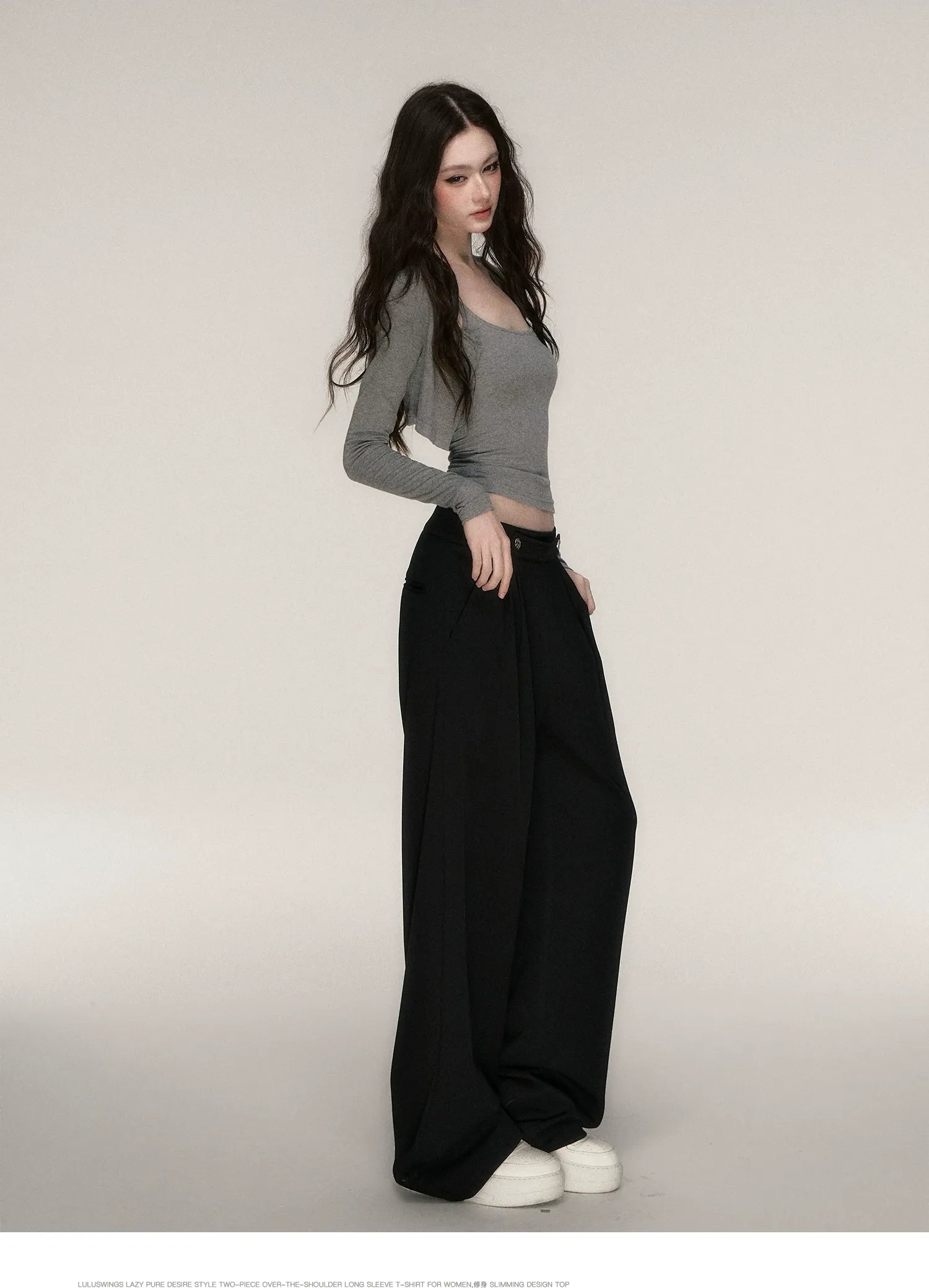 Soft Fitted Layered Top Set