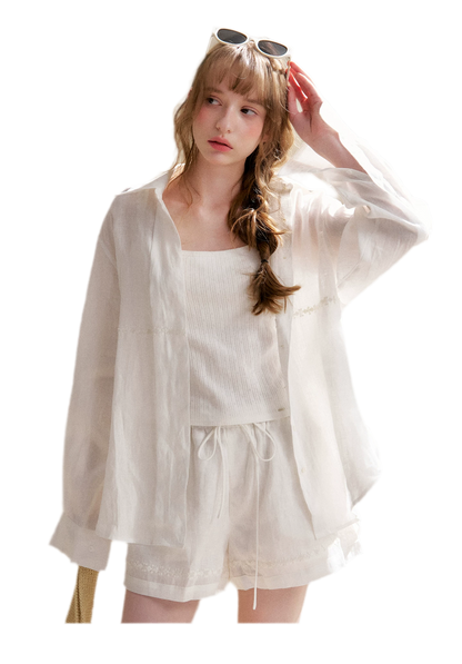 Tencel Linen Beaded Set