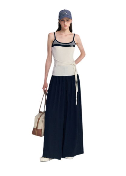 Lyocell Contrast Tie Cami