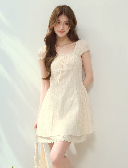 Seine Holiday Floral Dress