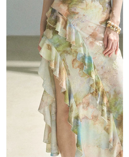 Floral Off-Shoulder Maxi Dress