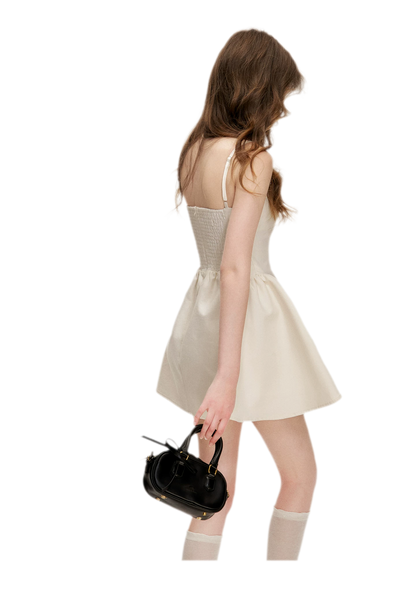 Lace-Trimmed A-Line Camisole Dress