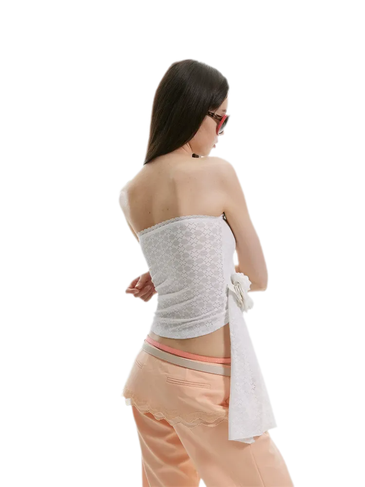 Leopard Lace Backless Cami
