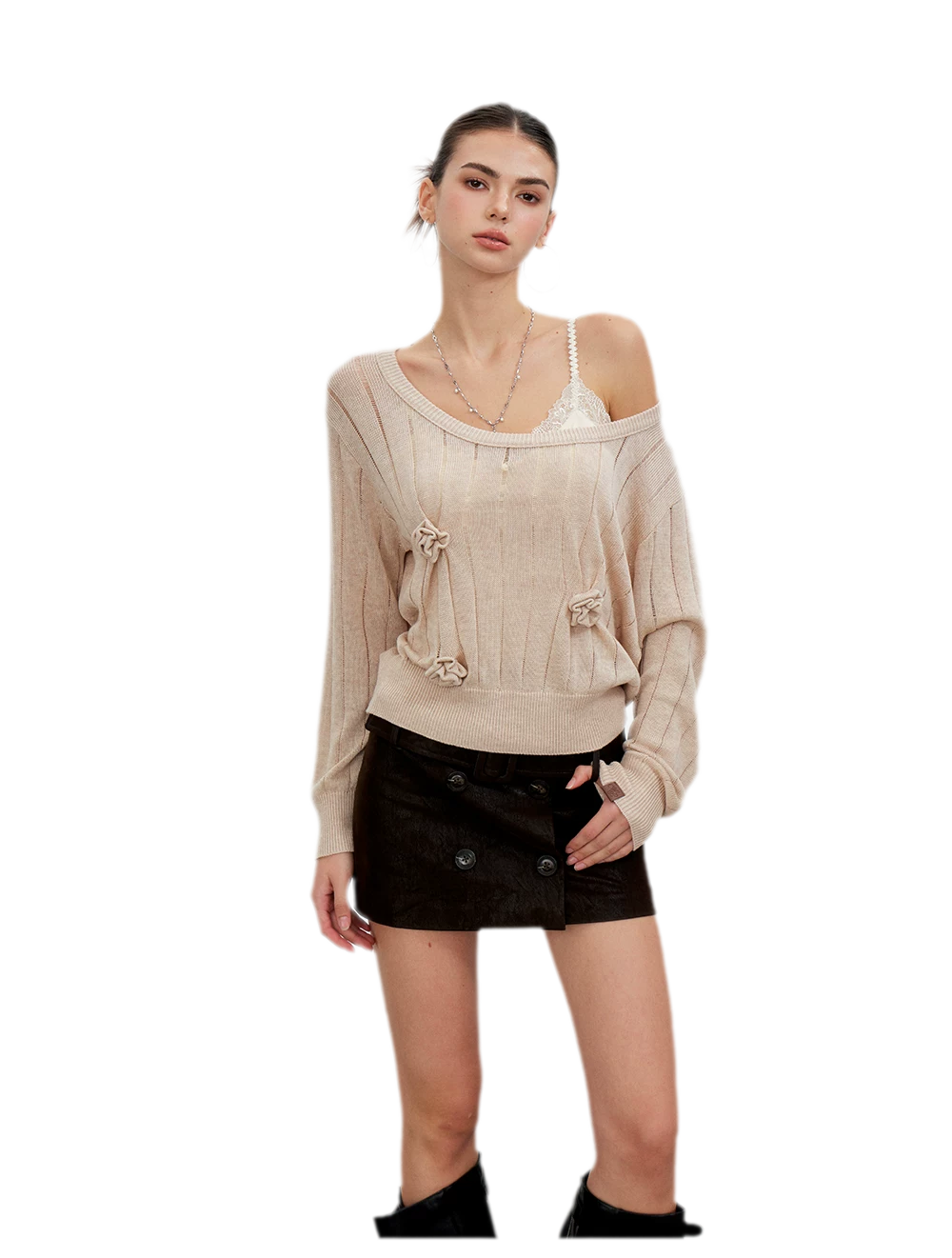Vintage Utility Belted Mini Skirt