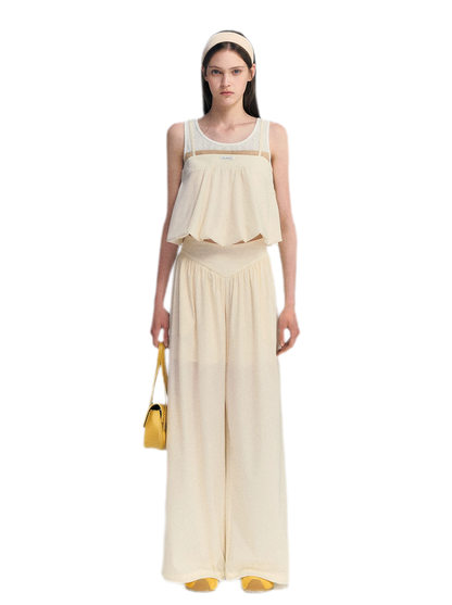 Contrast Faux Layered Set