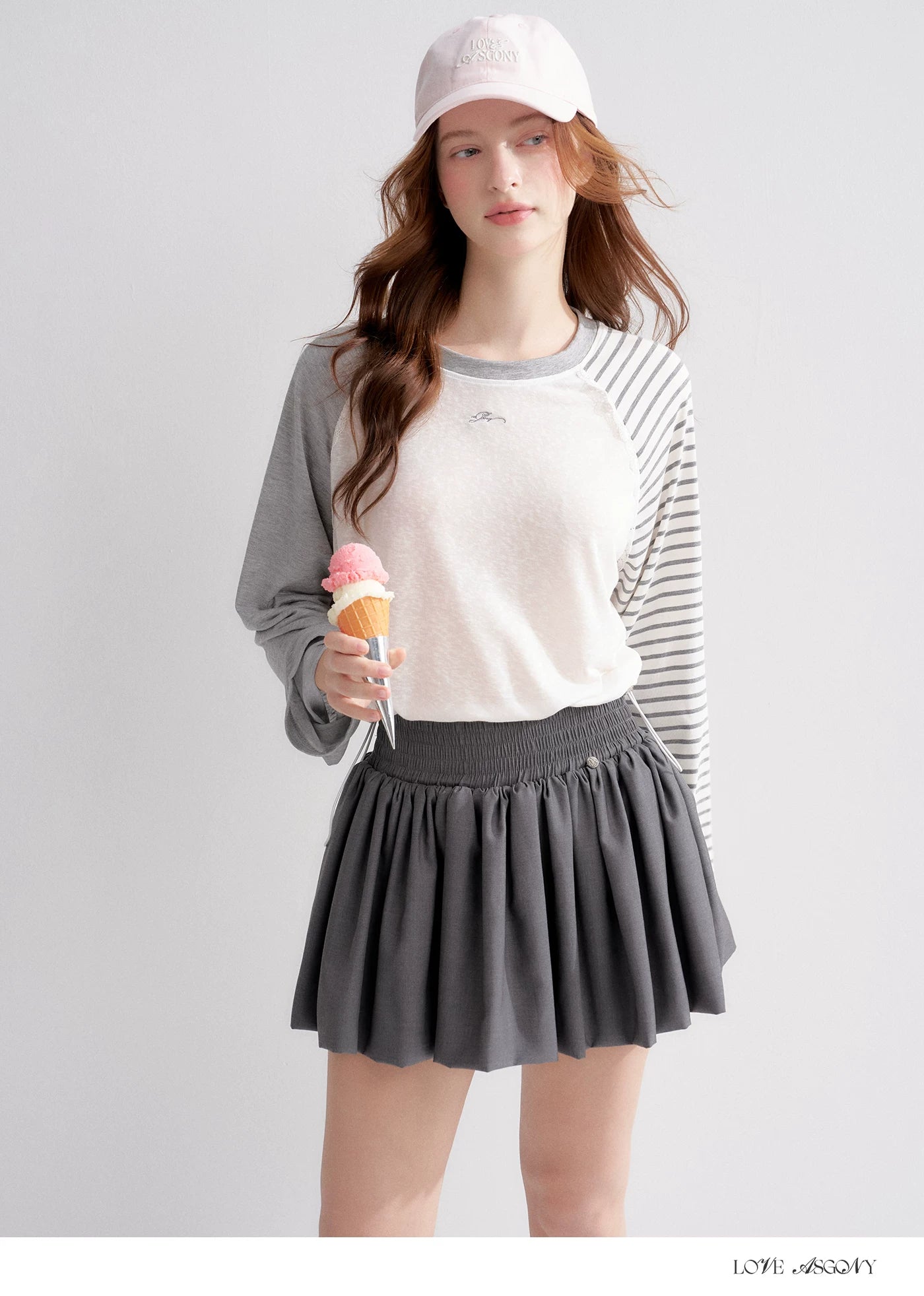 Lyocell Drawstring Raglan Sleeve Sun Protection Tee
