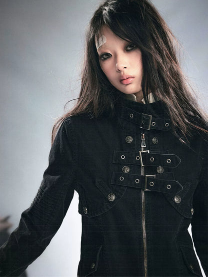 Detachable Washed Short Jacket