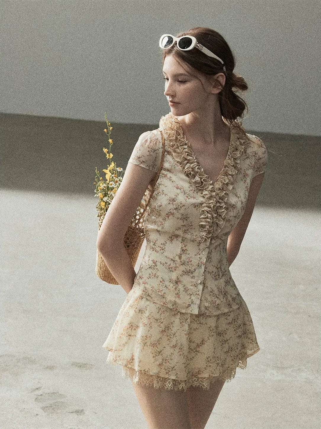 Floral Ruffle Set