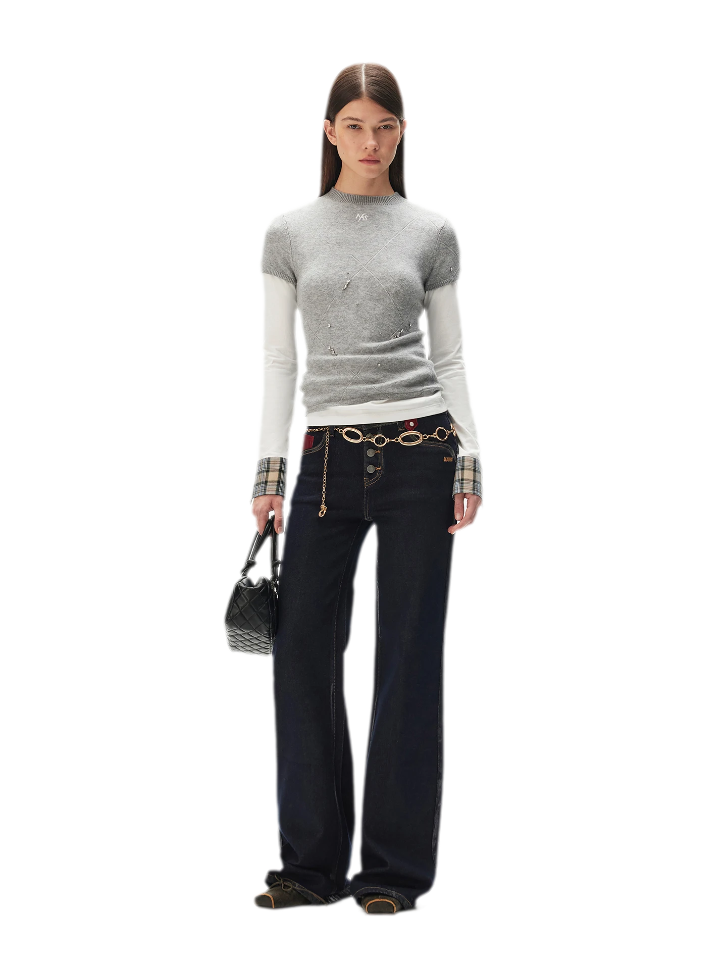 Washed Straight-Leg Jeans