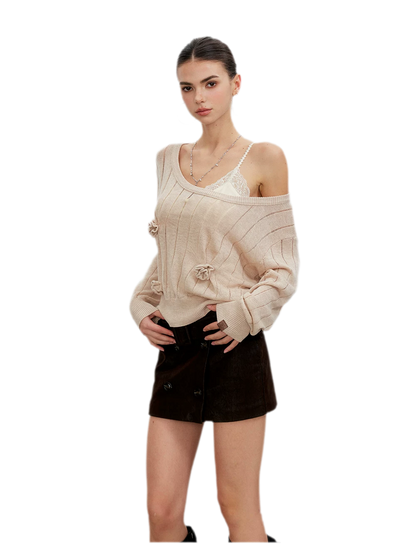 Vintage Utility Belted Mini Skirt
