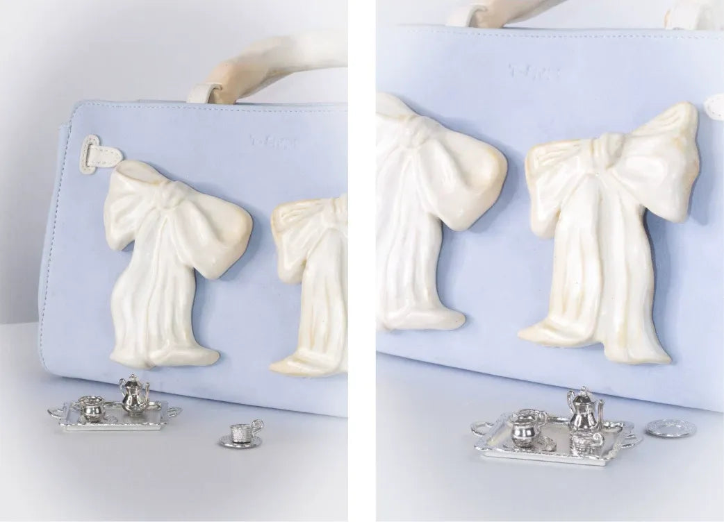 Handcrafted Ceramic Bow Bag