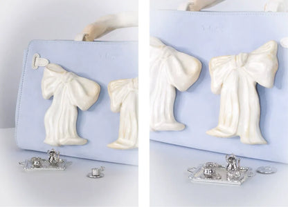 Handcrafted Ceramic Bow Bag