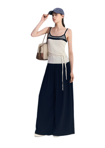 Lyocell Contrast Tie Cami