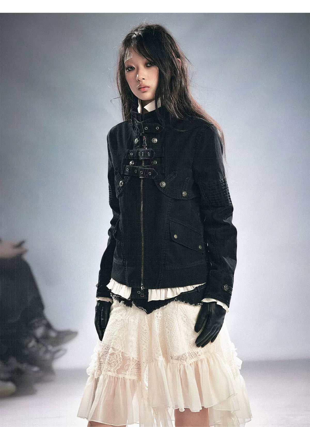 Detachable Washed Short Jacket