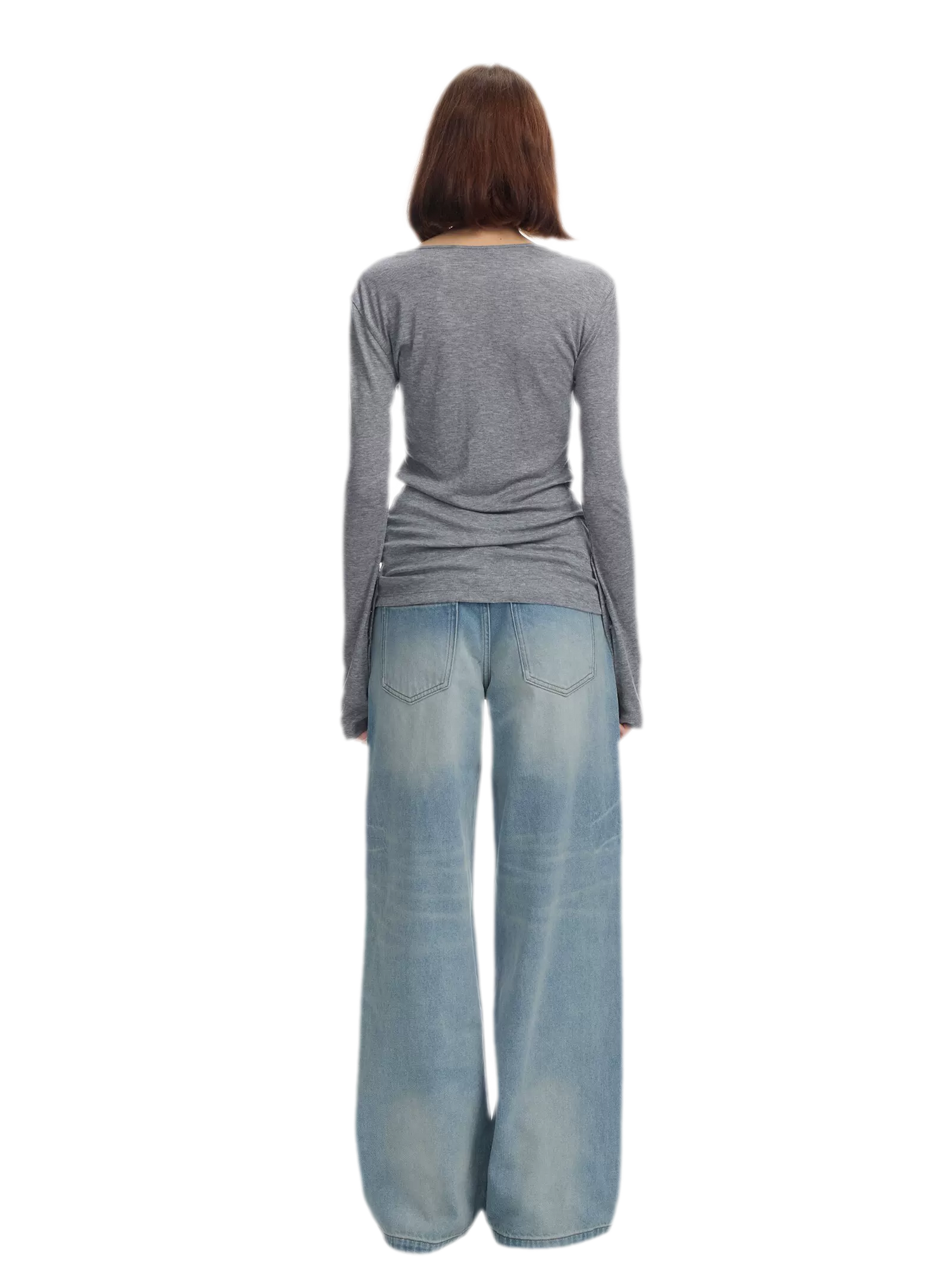 Lyocell Wool Six-Button Henley