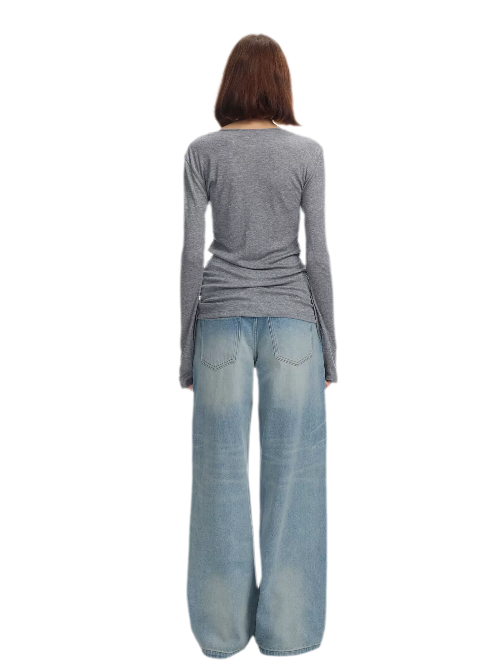 Lyocell Wool Six-Button Henley