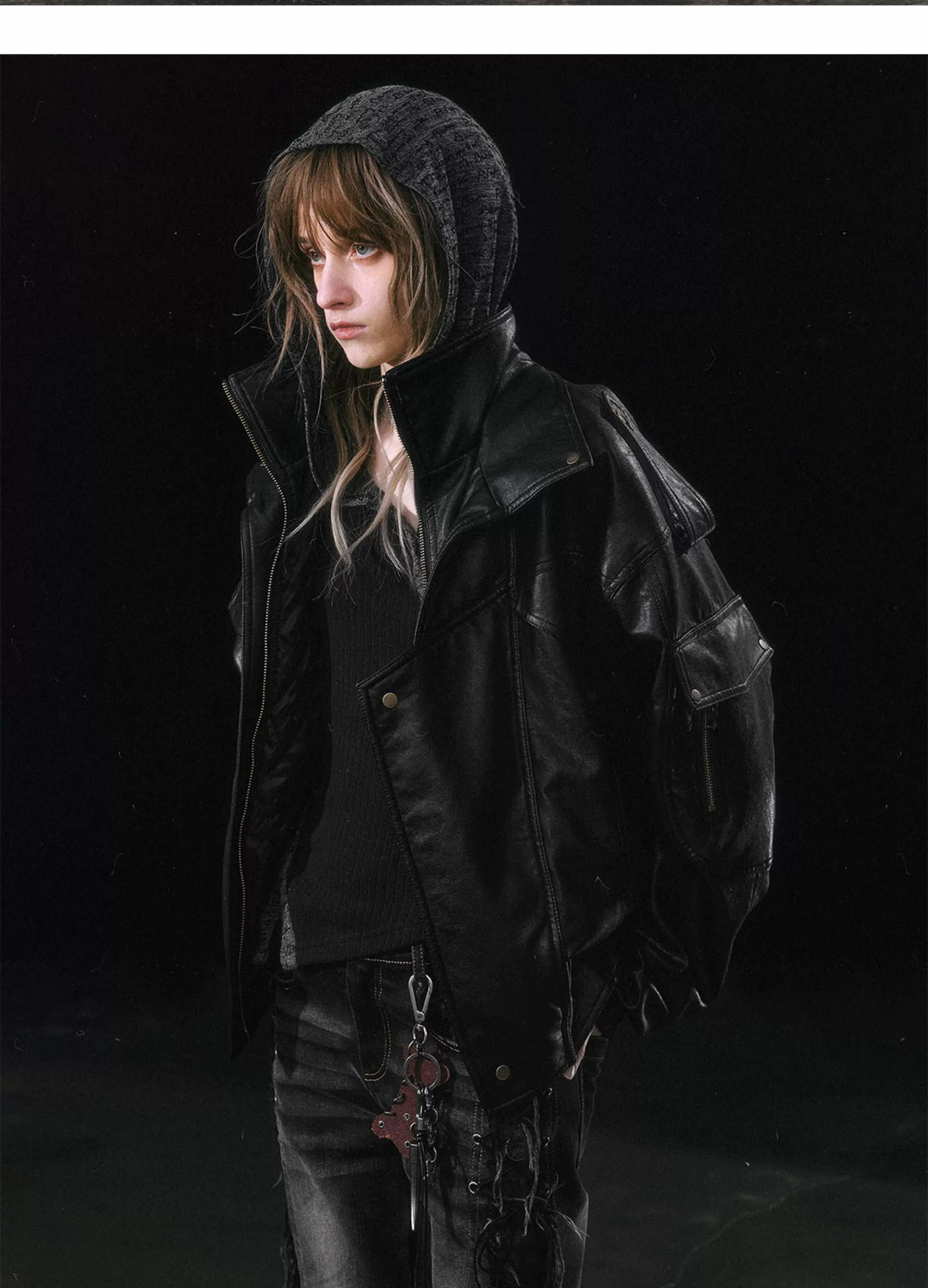 Detachable Fur Collar Flight Jacket