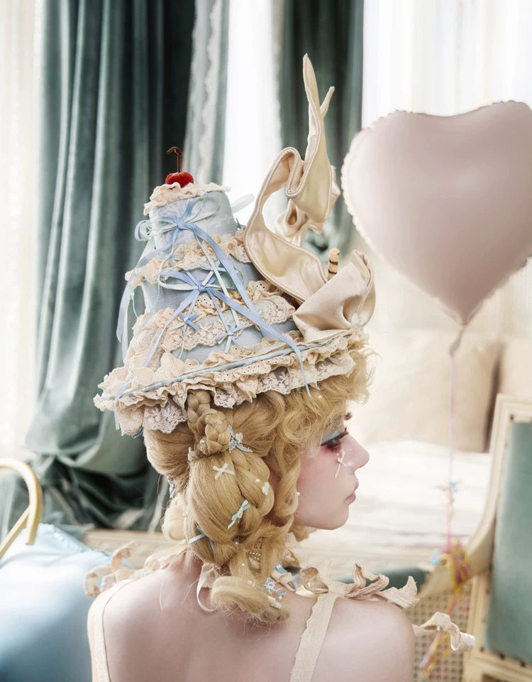 Layered Lace Dessert Hat