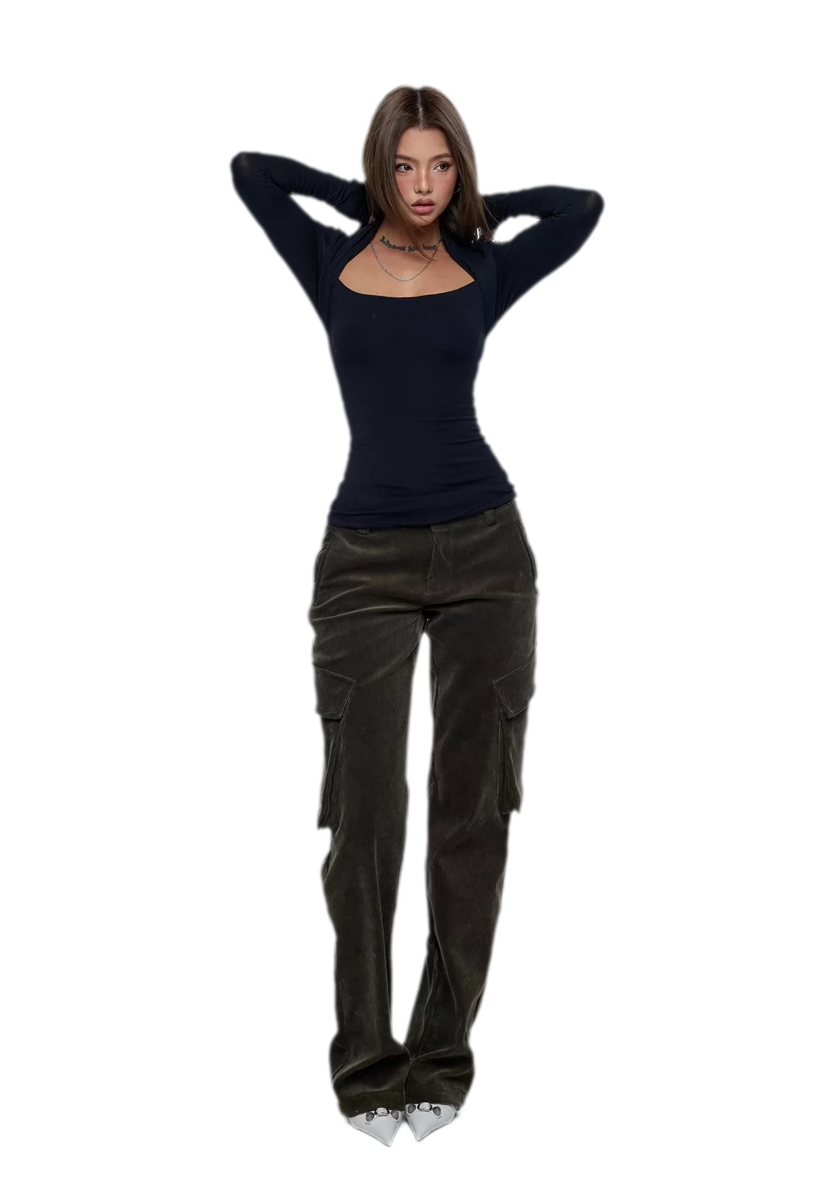 Square Neck Ruched Top