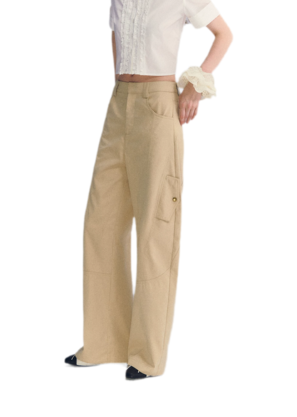 Deconstructed Curved Cargo Pants