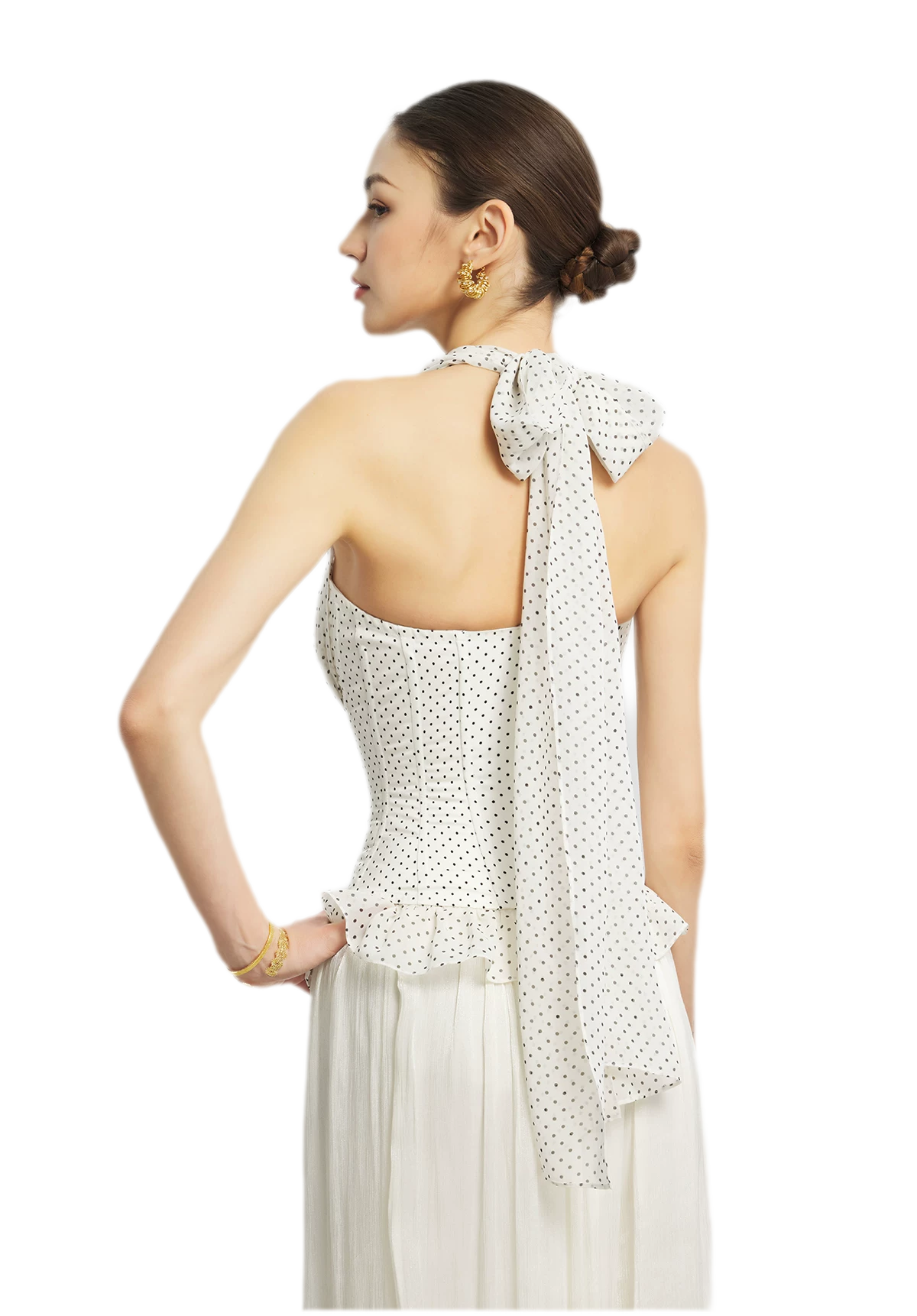 Nanyang Chiffon Halter Bustier