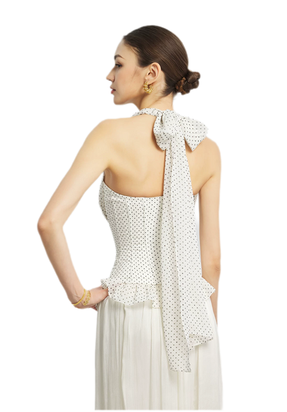 Nanyang Chiffon Halter Bustier