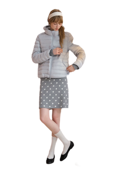Lightweight Quilted Hooded Down Jacket