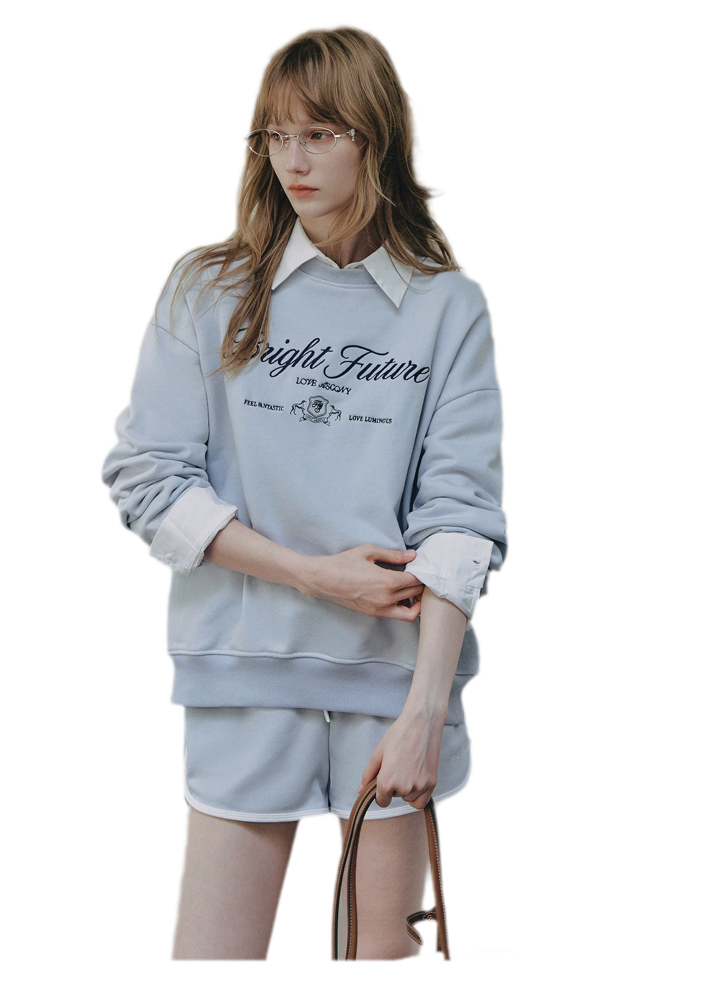 Embroidered Graphic Crewneck Sweatshirt