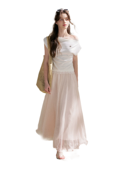 Sakura and Spring Stream A-Line Skirt