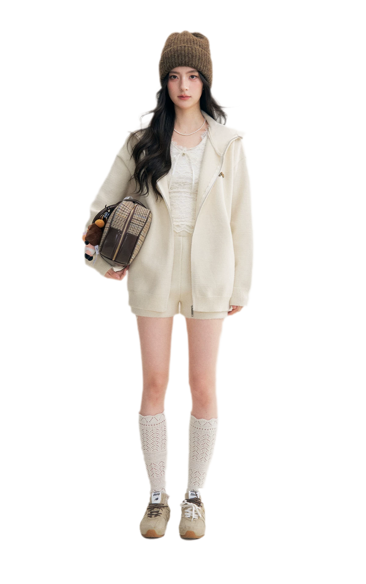 Cozy Knit Hoodie Set