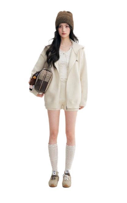 Cozy Knit Hoodie Set