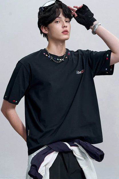 Pure Cotton Embroidered T-Shirt