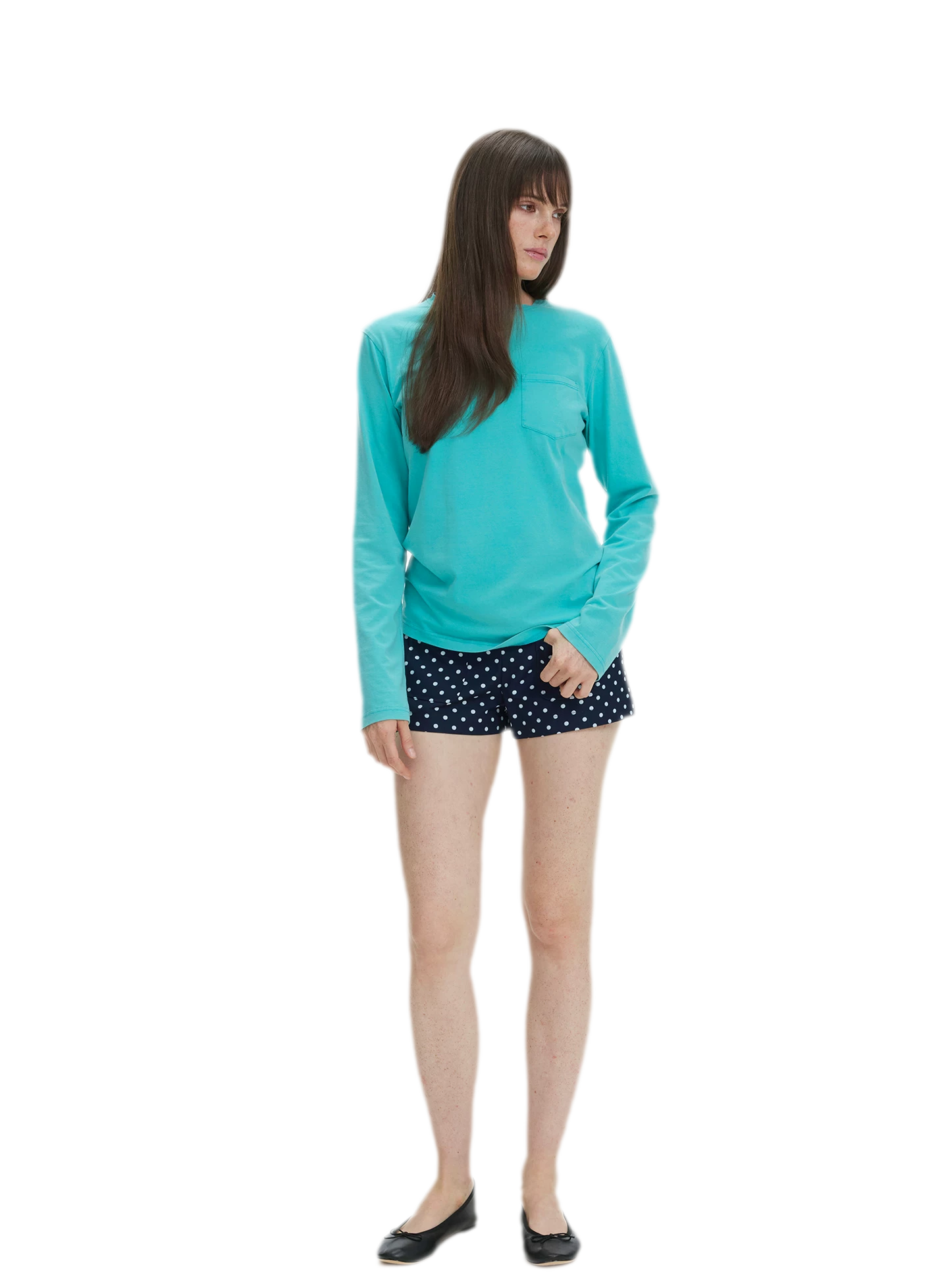 Pocket Detail Long-Sleeve T-Shirt