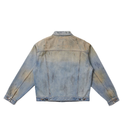 Cross Statue Denim Jacket