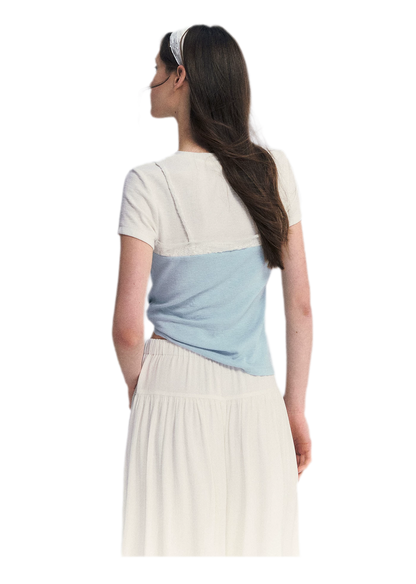 Lace Trim Layered Tee