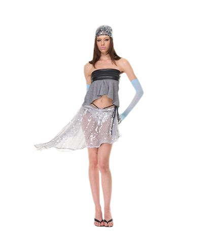 Shimmering Asymmetric Cover-Up