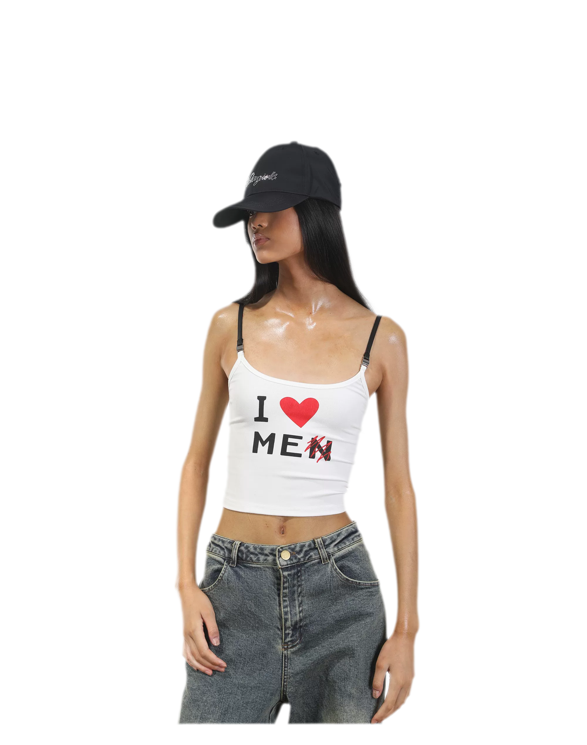 Crystal Silk Rhinestone Cap
