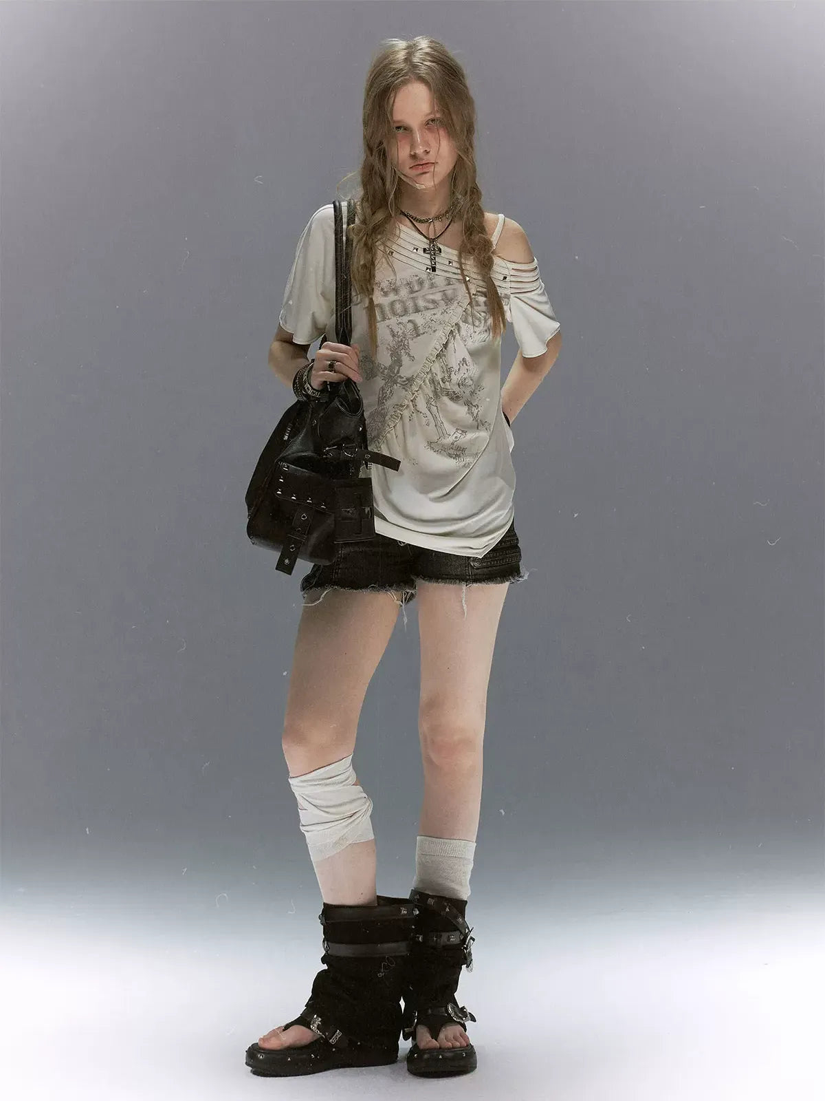 Punk Tencel Studded Tee