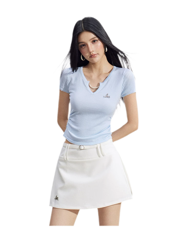 V-Neck Lyocell Tee