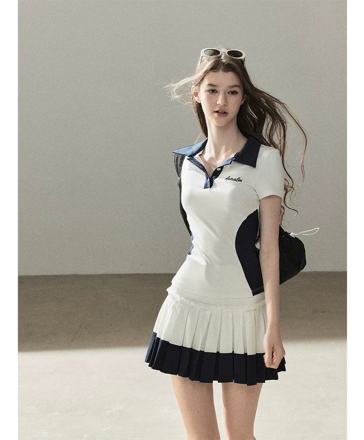 Preppy Knit Skirt Set