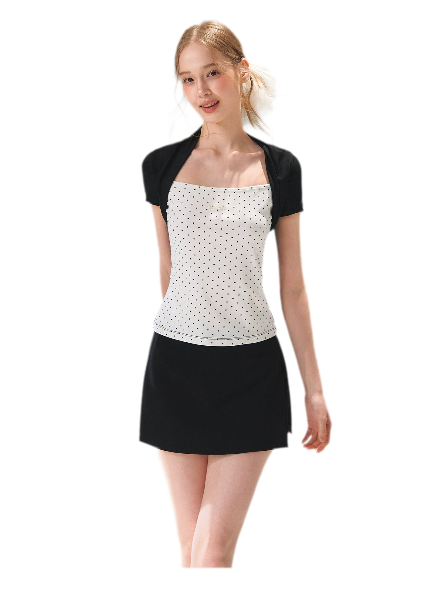 Colorblock Faux Two-Piece Tee