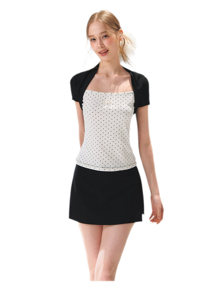 Colorblock Faux Two-Piece Tee