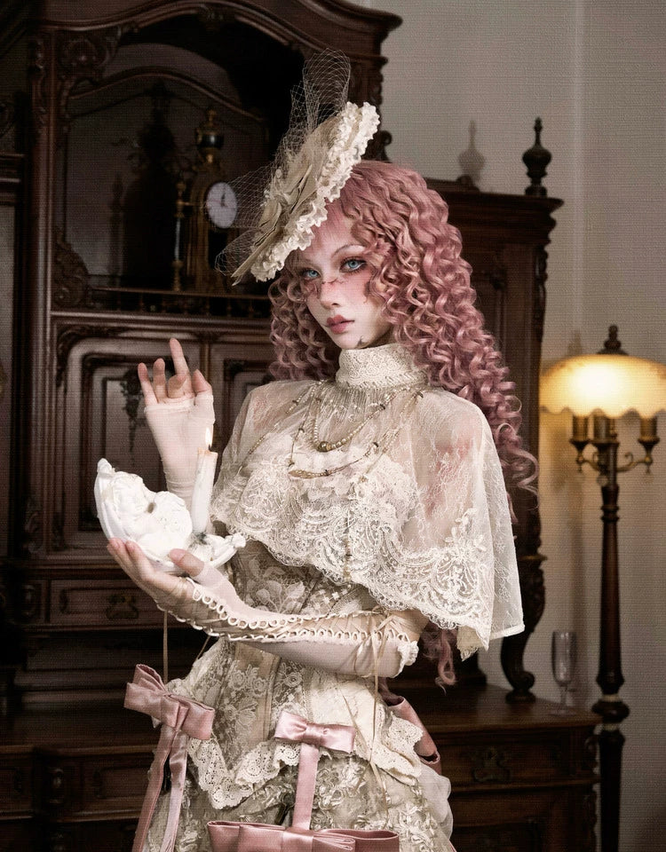 Lace Victorian Cape Top