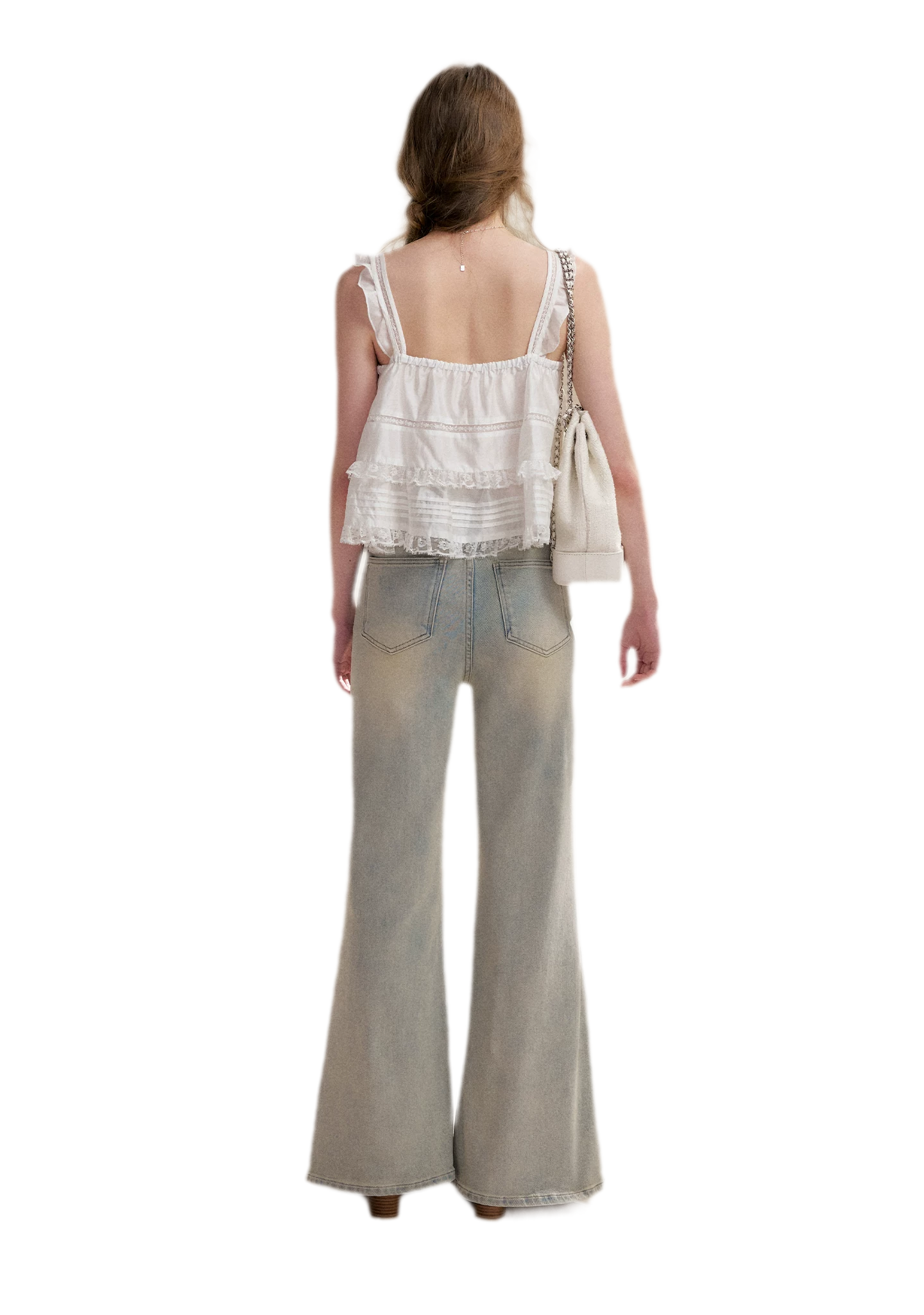 Lace Edge Camisole and Skirt Set
