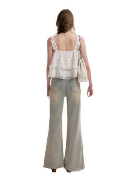 Lace Edge Camisole and Skirt Set