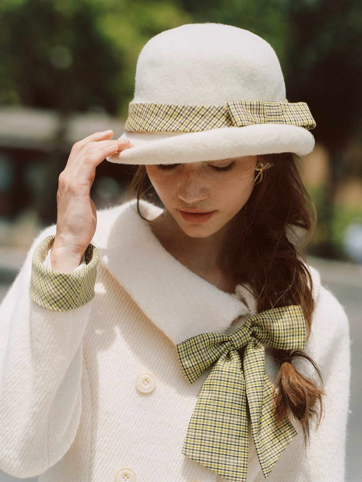 Twill Wool A-Line Coat