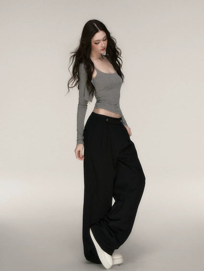 Soft Fitted Layered Top Set